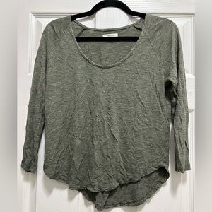 Madewell Olive Green Blouse